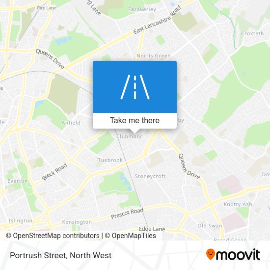Portrush Street map