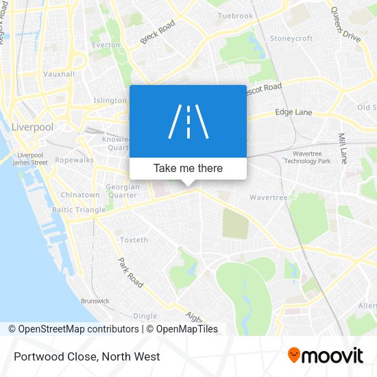 Portwood Close map
