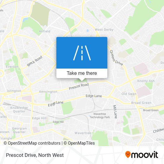 Prescot Drive map