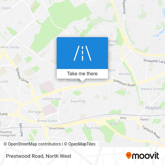 Prestwood Road map