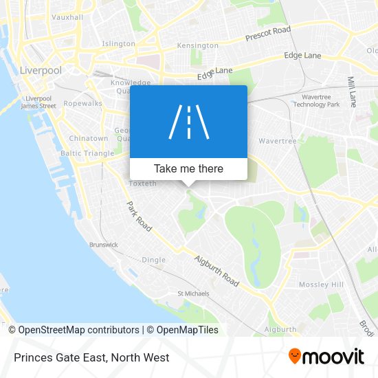 Princes Gate East map