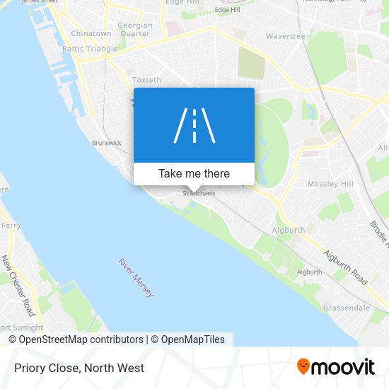 Priory Close map