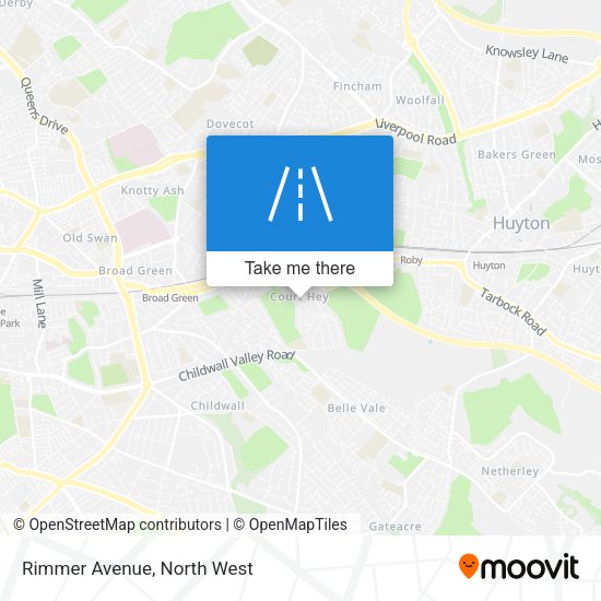 Rimmer Avenue map