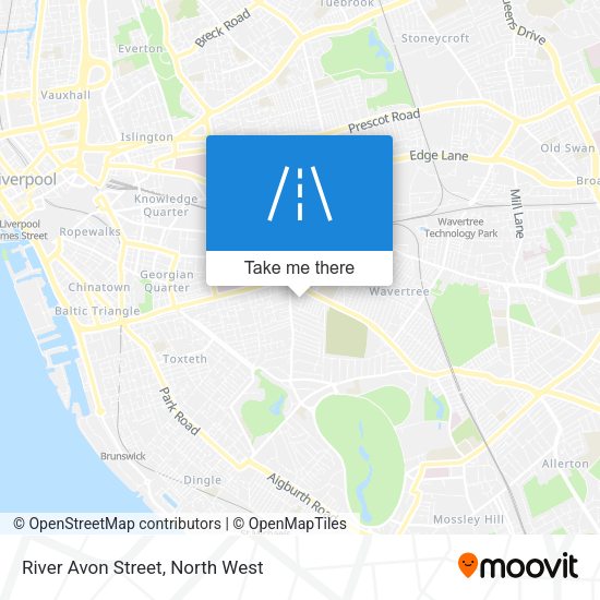 River Avon Street map