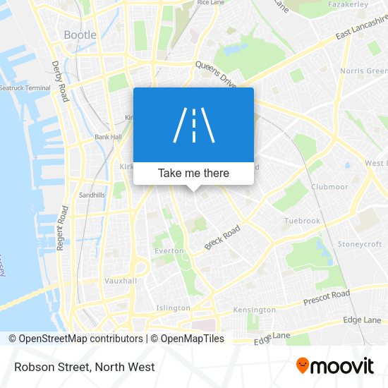 Robson Street map