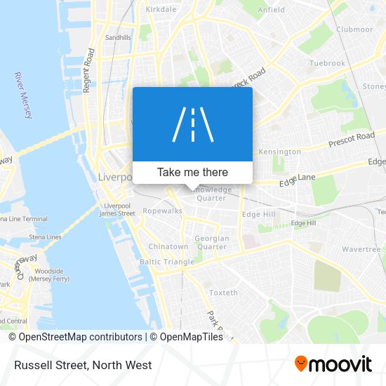 Russell Street map