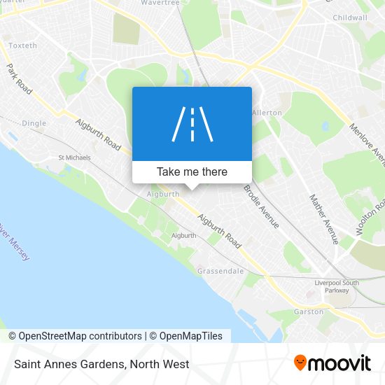 Saint Annes Gardens map