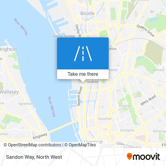 Sandon Way map