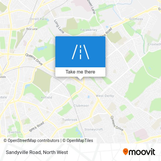 Sandyville Road map