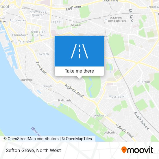 Sefton Grove map