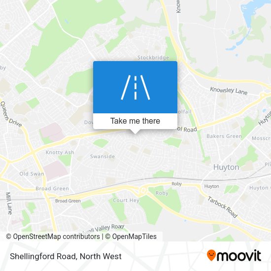 Shellingford Road map