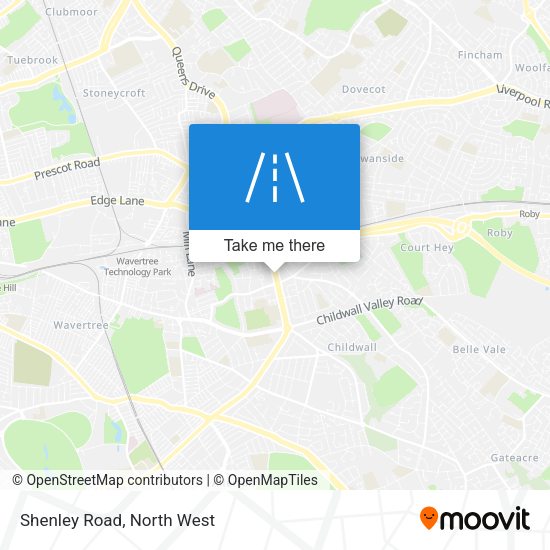 Shenley Road map