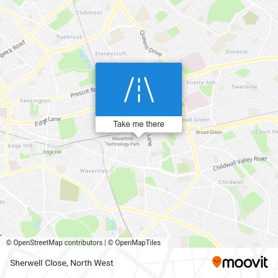 Sherwell Close map