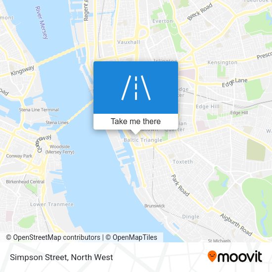 Simpson Street map