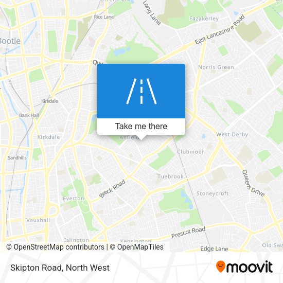 Skipton Road map