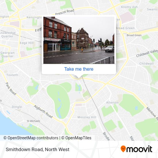 Smithdown Road map