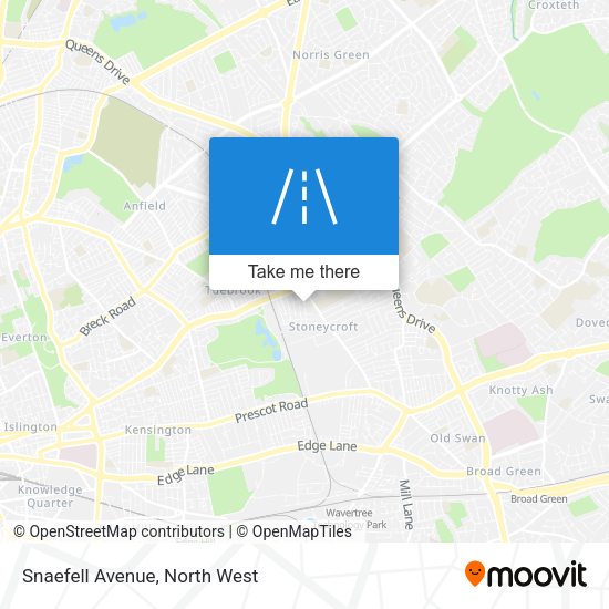 Snaefell Avenue map