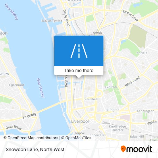Snowdon Lane map
