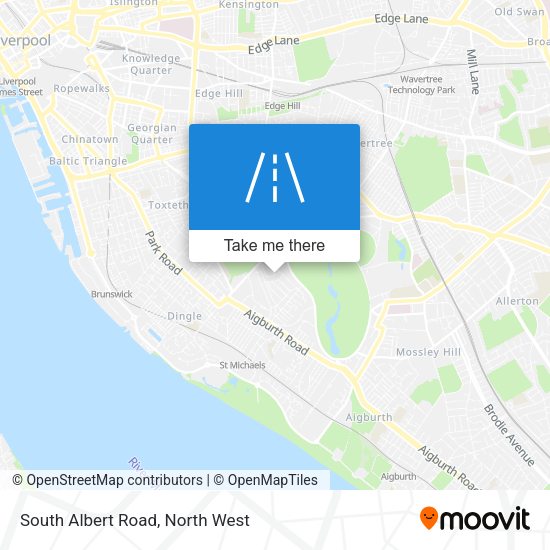 South Albert Road map