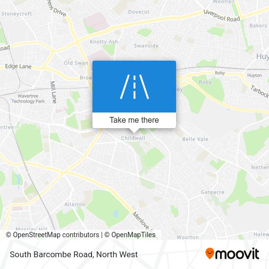 South Barcombe Road map