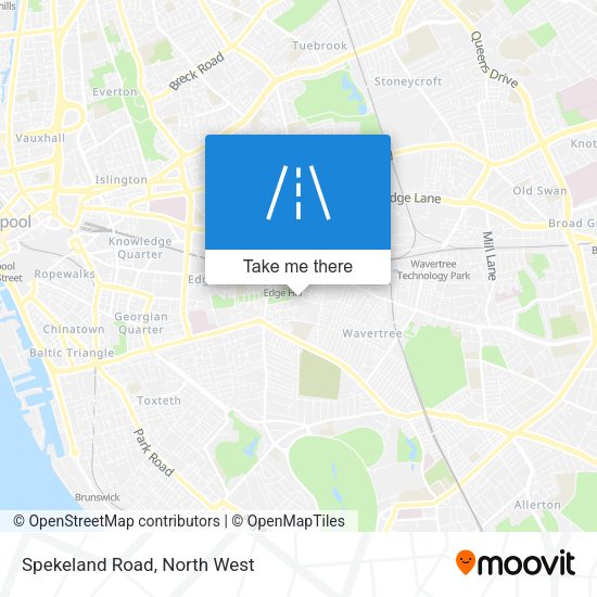 Spekeland Road map