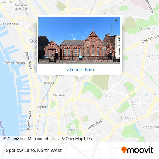 Spellow Lane map