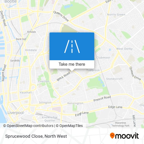 Sprucewood Close map