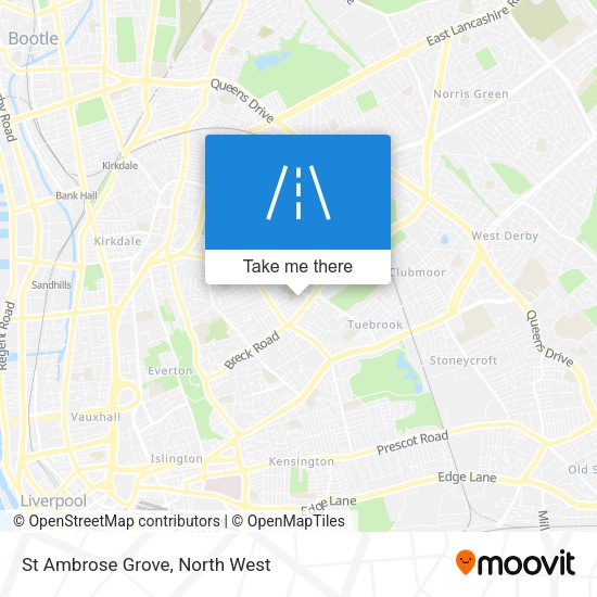 St Ambrose Grove map