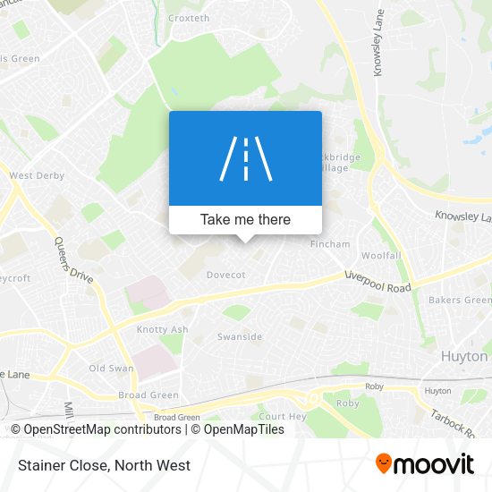 Stainer Close map