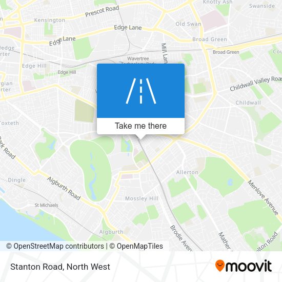 Stanton Road map