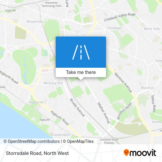 Storrsdale Road map