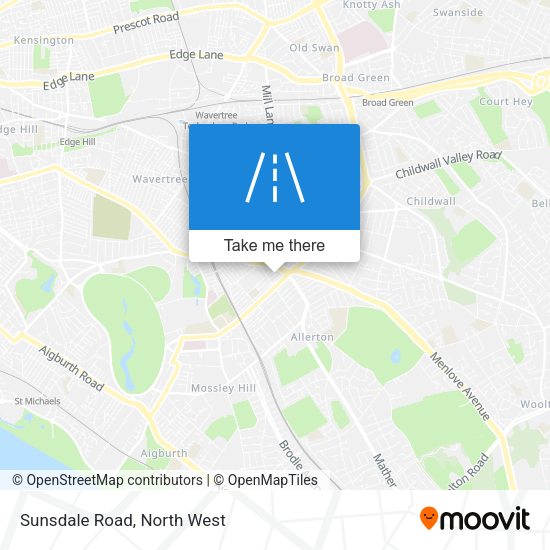 Sunsdale Road map