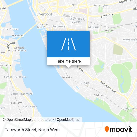Tamworth Street map