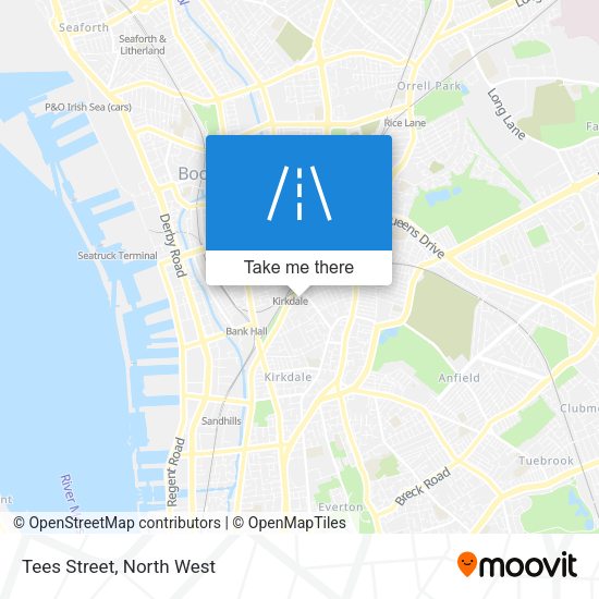 Tees Street map