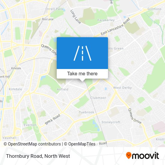 Thornbury Road map