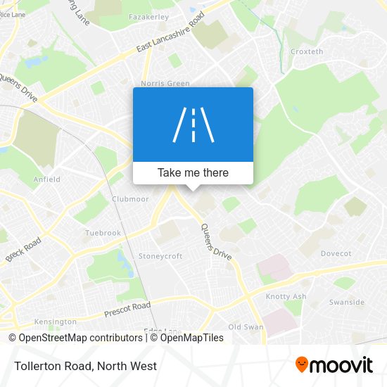 Tollerton Road map