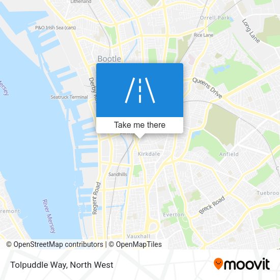 Tolpuddle Way map