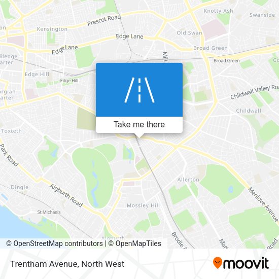 Trentham Avenue map