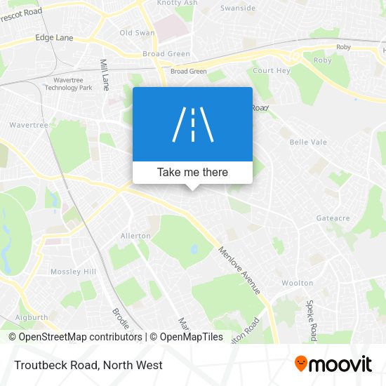 Troutbeck Road map