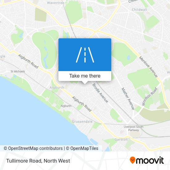 Tullimore Road map