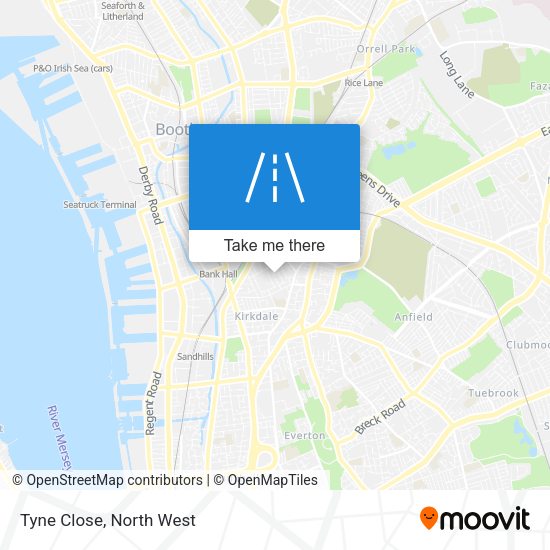Tyne Close map