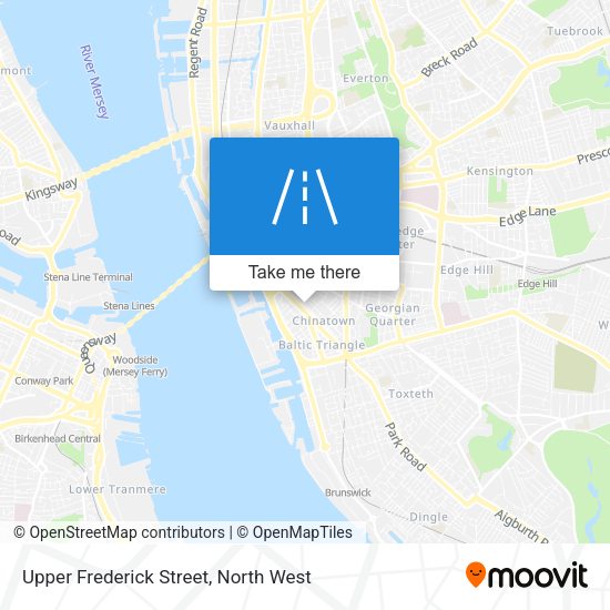 Upper Frederick Street map