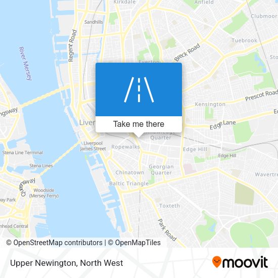 Upper Newington map