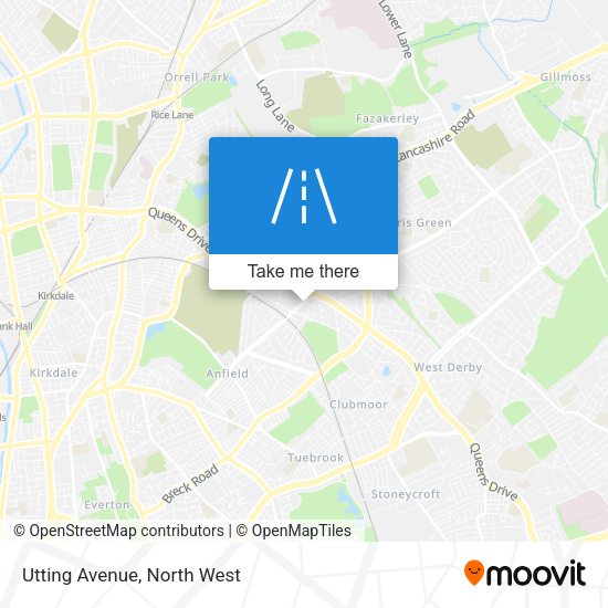 Utting Avenue map