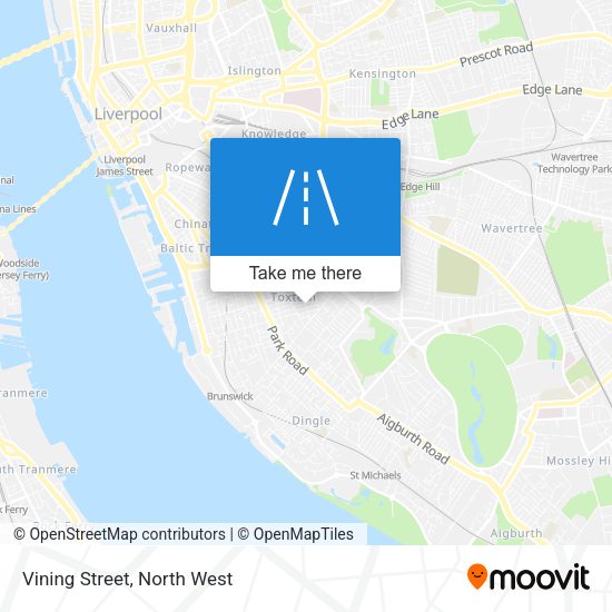 Vining Street map