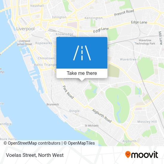 Voelas Street map