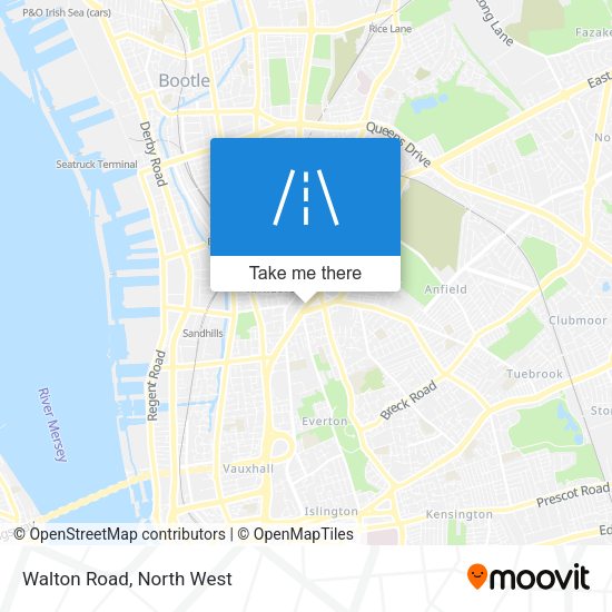 Walton Road map