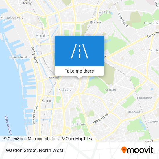 Warden Street map