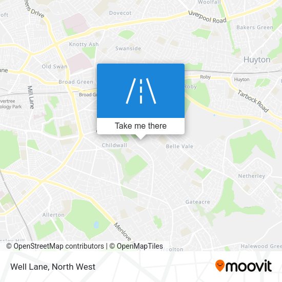 Well Lane map