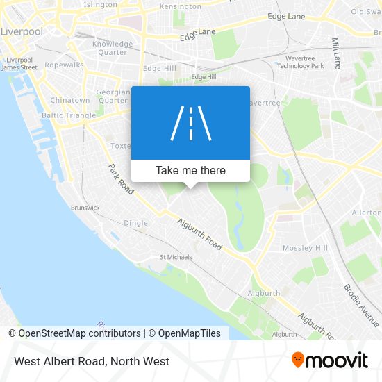 West Albert Road map